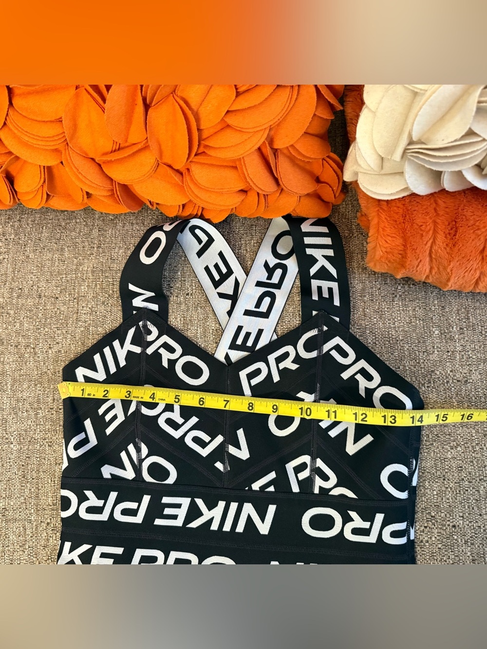 ❣️🆕NIKE Pro Bandage Dress Black & White All Over Logo Print $120 MSRP❣️ - Picture 8 of 9
